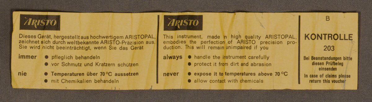 QAFrontImage for Aristo BiScholar 0906 LL #75