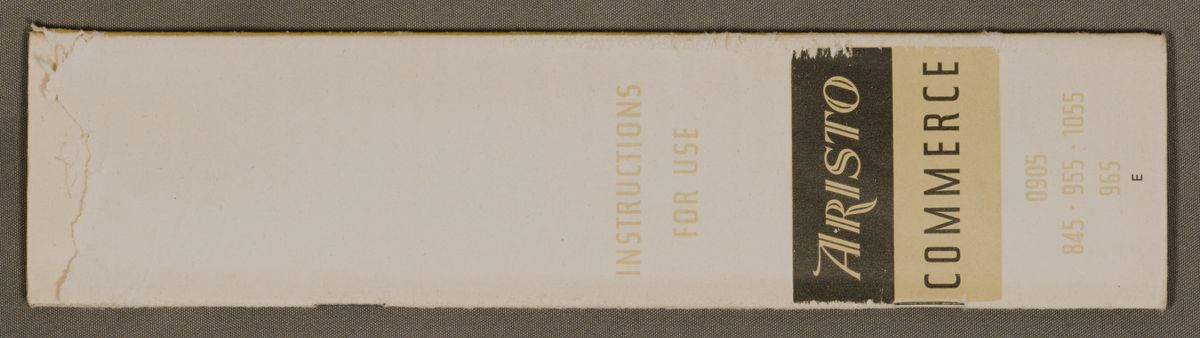 ManualImage for Aristo Commerz 965 #129