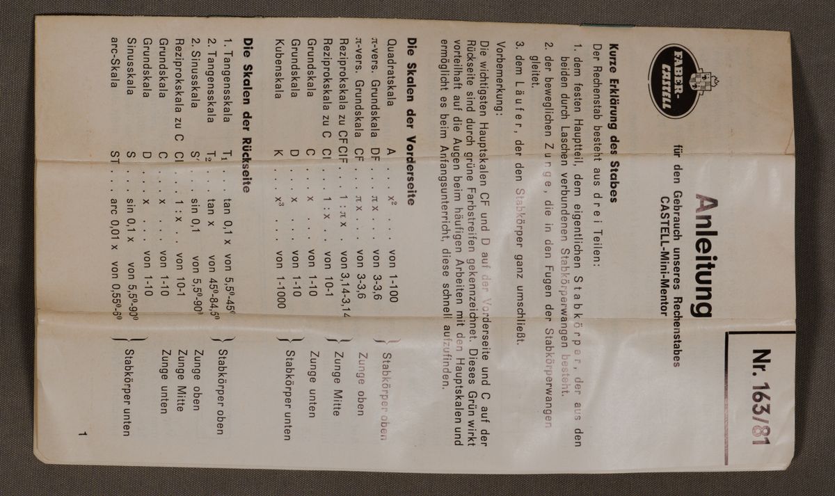 ManualImage for Faber-Castell Mentor 163/81 #93