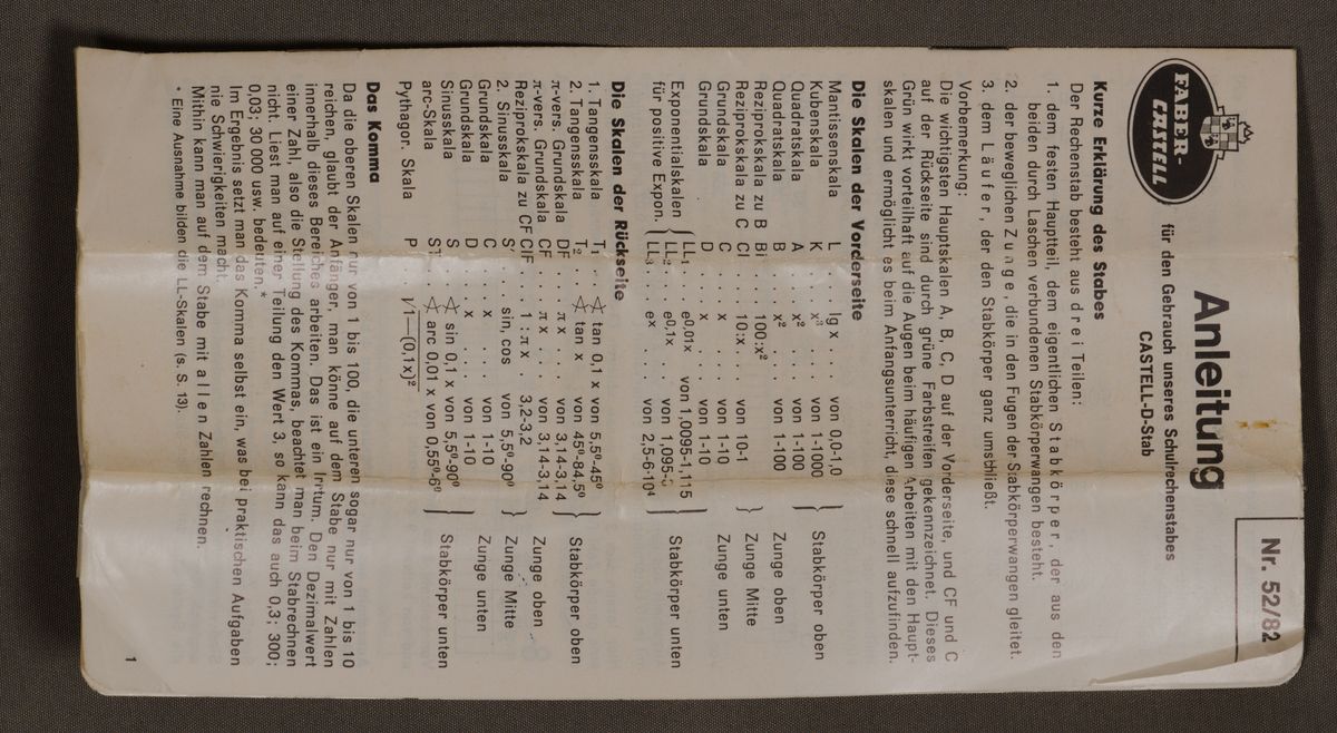 ManualImage for Faber-Castell D-Stab 52/82 #329