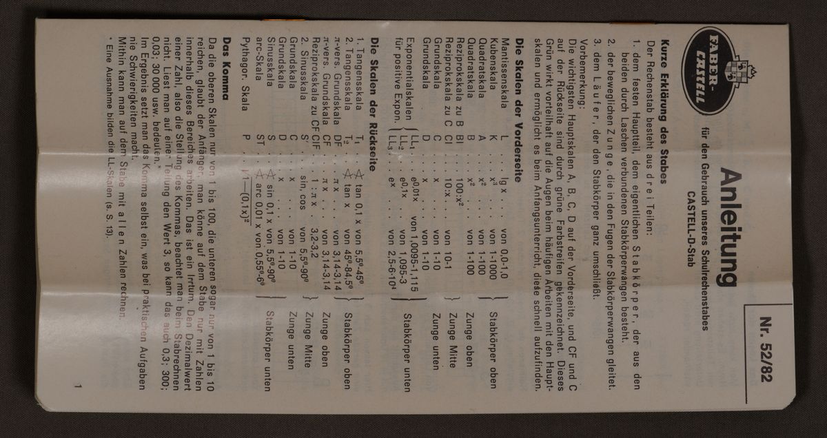 ManualImage for Faber-Castell D-Stab 52/82 #49