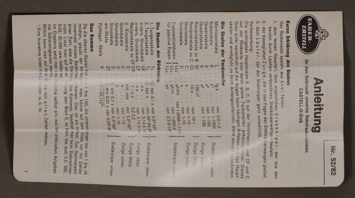 ManualImage for Faber-Castell D-Stab 52/82 #314