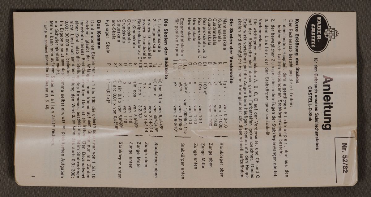 ManualImage for Faber-Castell D-Stab 52/82 #317