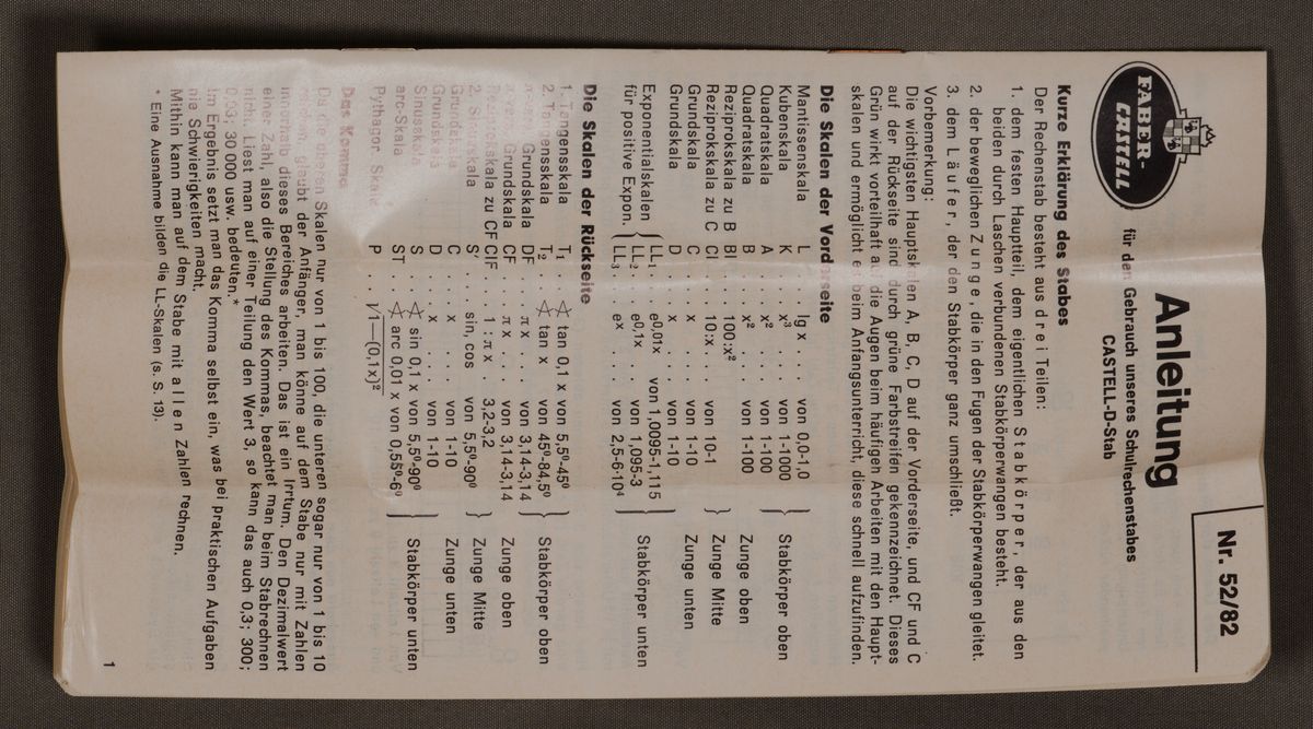ManualImage for Faber-Castell D-Stab 52/82 #315