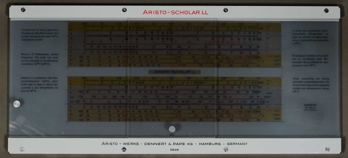 Front Image for Aristo Scholar 103 LL #539